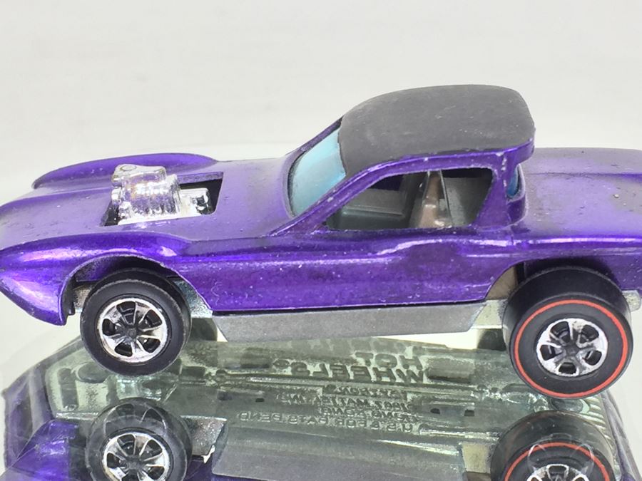 HOT WHEELS Redline 'Python' Purple Vintage 1967 Mattel Hong Kong [Photo 7]