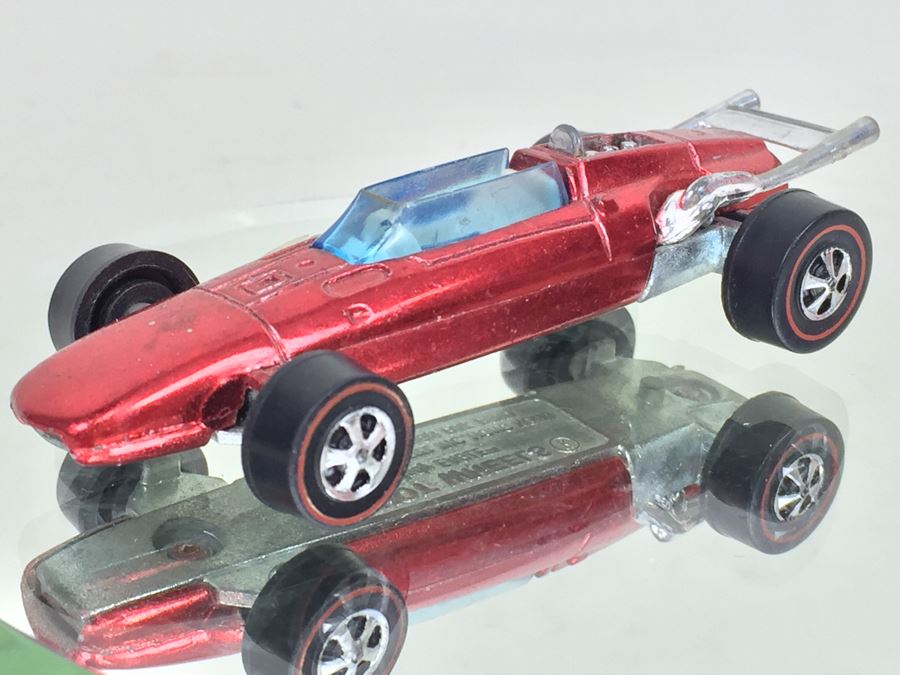 HOT WHEELS Redline 'Indy EAGLE' Red Vintage 1969 Mattel Hong Kong [Photo 6]