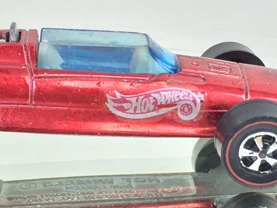 HOT WHEELS Redline 'Indy EAGLE' Red Vintage 1969 Mattel Hong Kong [Photo 4]