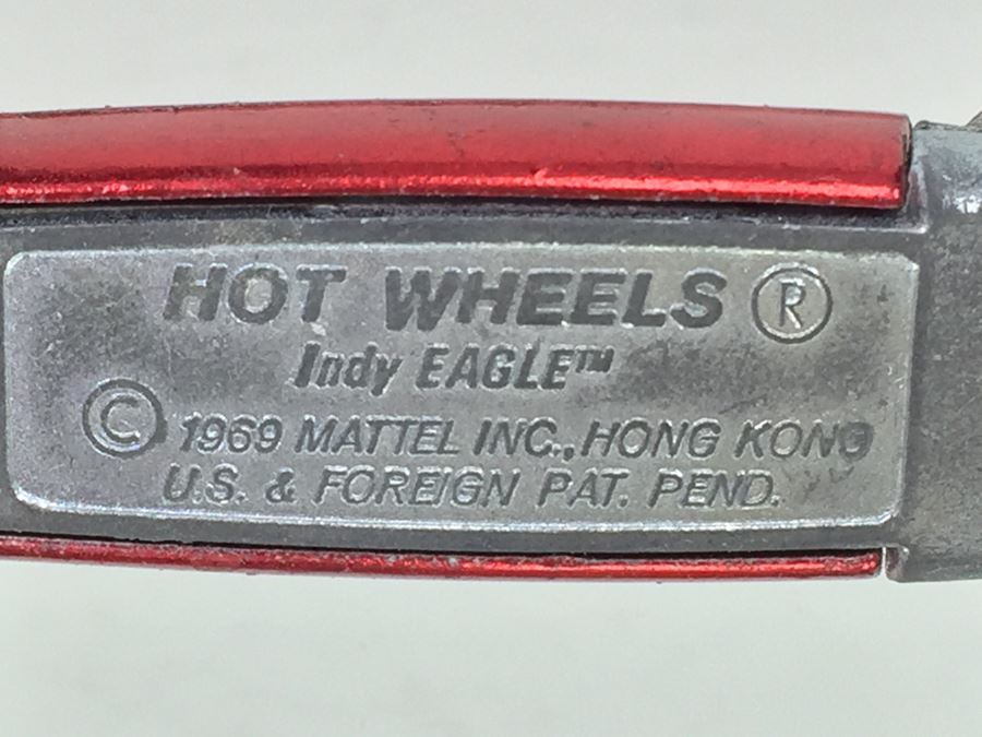 HOT WHEELS Redline 'Indy EAGLE' Red Vintage 1969 Mattel Hong Kong [Photo 3]