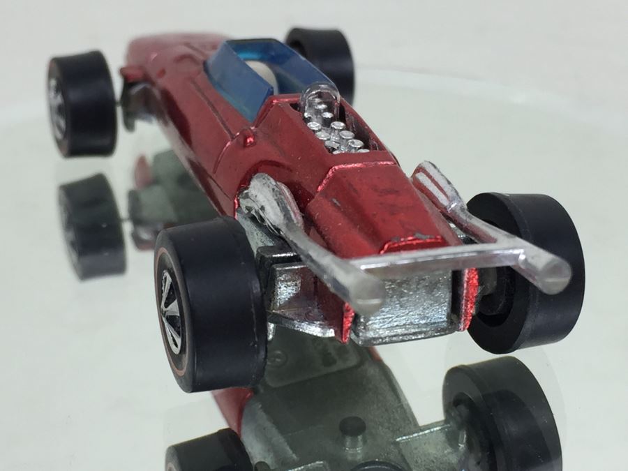 HOT WHEELS Redline 'Indy EAGLE' Red Vintage 1969 Mattel Hong Kong