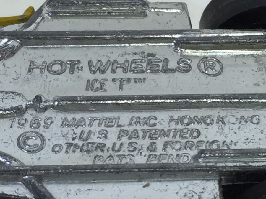 HOT WHEELS Redline 'ICE T' Yellow Vintage 1969 Mattel Hong Kong [Photo 3]