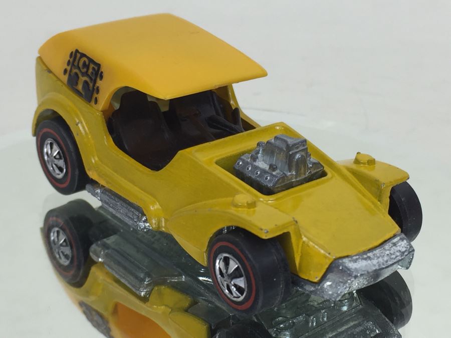 Vintage Mattel Hot Wheels high quality Redline 1969 Ice T Yellow Hong Kong