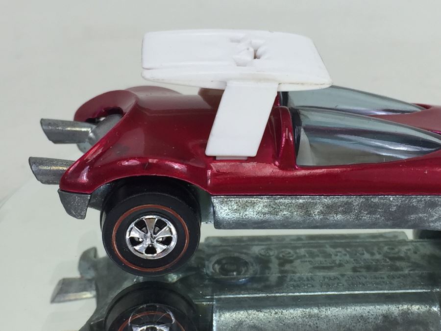 HOT WHEELS Redline 'Swingin Wing' Red Vintage 1969 Mattel USA [Photo 4]