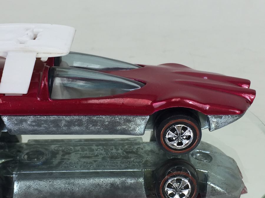 HOT WHEELS Redline 'Swingin Wing' Red Vintage 1969 Mattel USA [Photo 5]