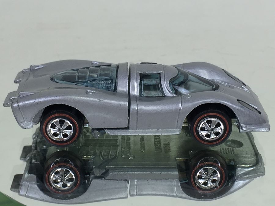 HOT WHEELS Redline 'Porsche 917' Silver Vintage 1969 Mattel USA