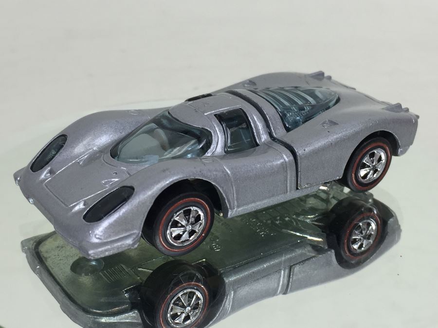 HOT WHEELS Redline 'Porsche 917' Silver Vintage 1969 Mattel USA