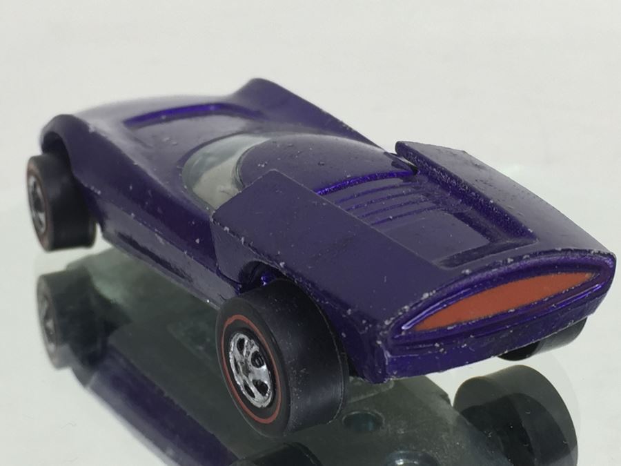 HOT WHEELS Redline 'Turbofire' Purple Vintage 1968 Mattel USA