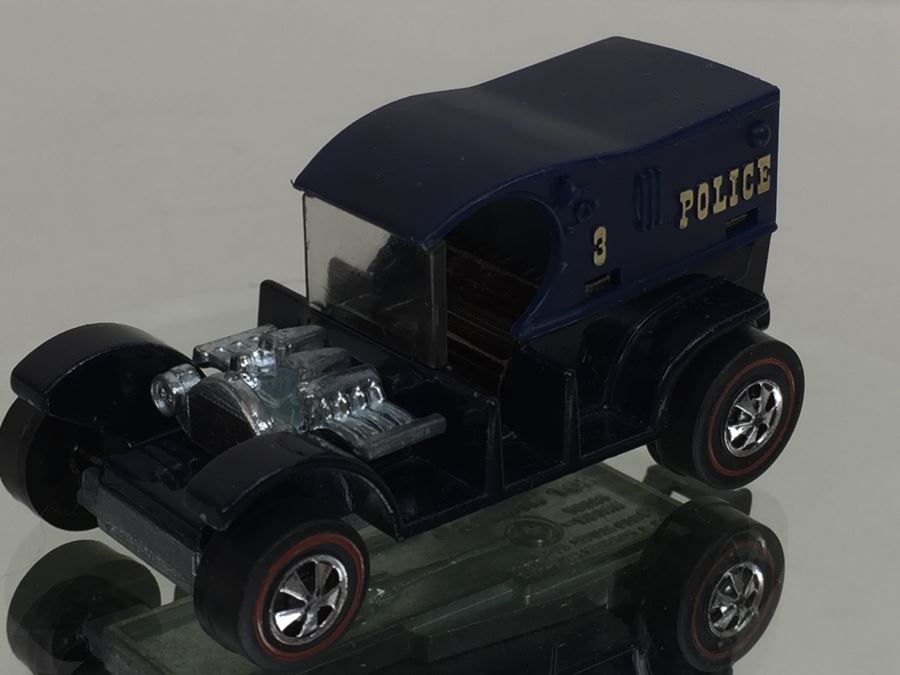 HOT WHEELS Redline 'Paddy Wagon' Navy Blue Vintage 1969 Mattel USA [Photo 7]