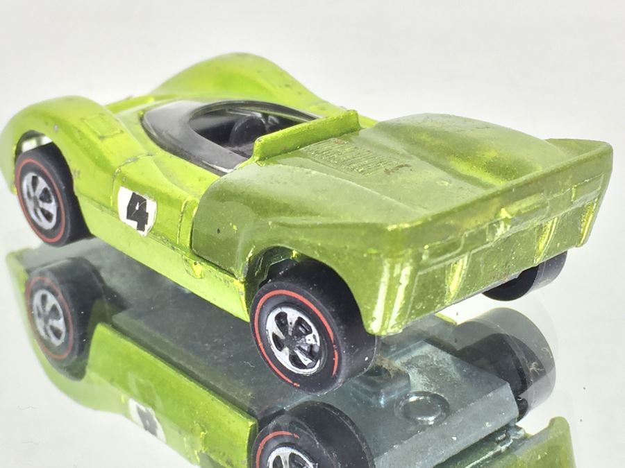 HOT WHEELS Redline 'McLaren M6A' Green Vintage 1968 Mattel USA [Photo 2]