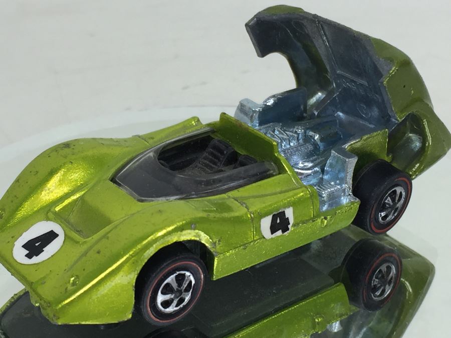 HOT WHEELS Redline 'McLaren M6A' Green Vintage 1968 Mattel USA [Photo 7]