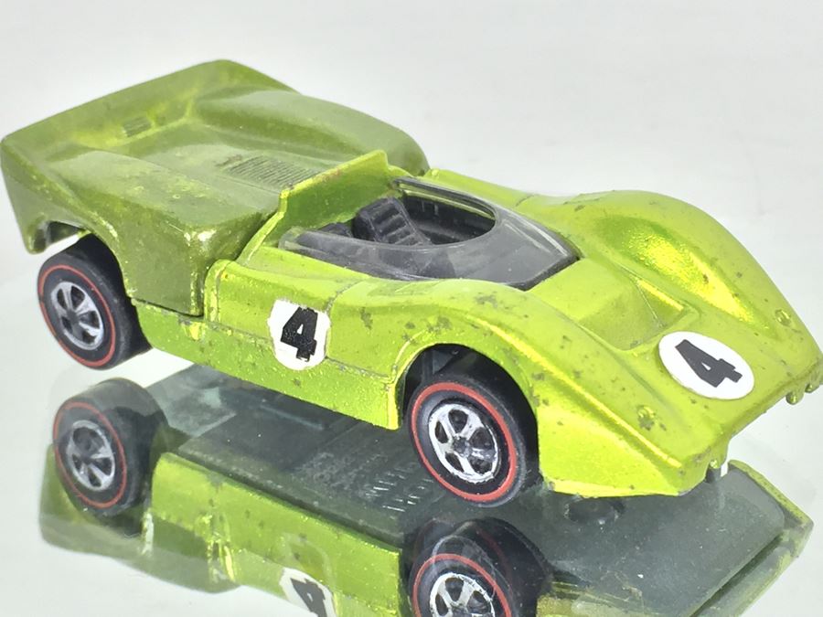 HOT WHEELS Redline 'McLaren M6A' Green Vintage 1968 Mattel USA [Photo 5]