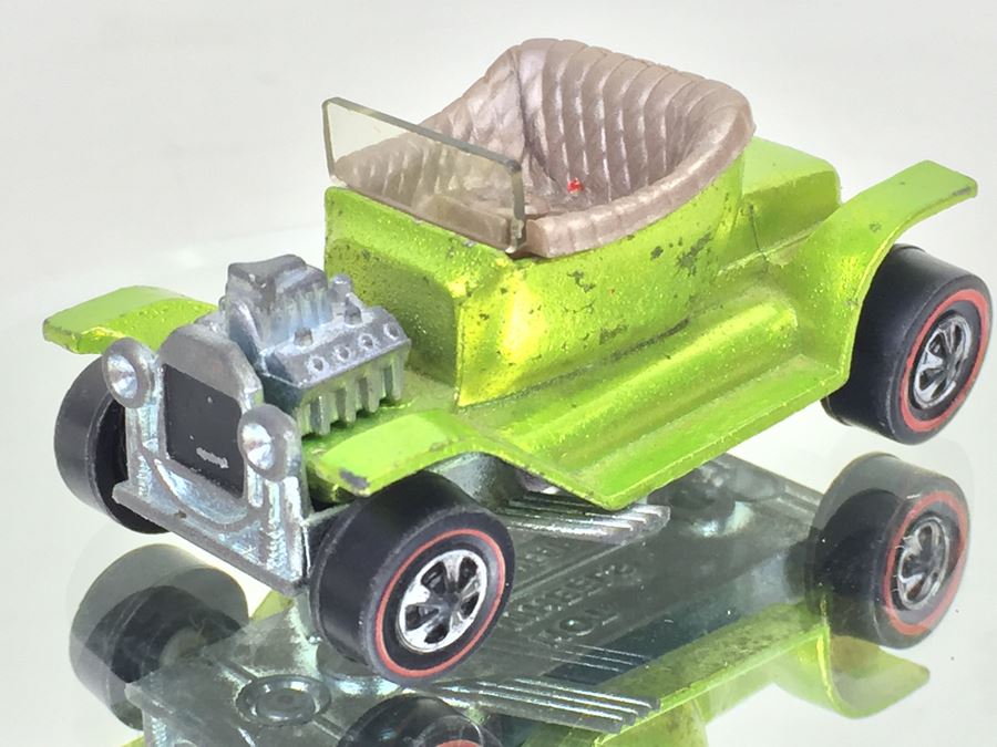 HOT WHEELS Redline 'Hot Heap' Green Vintage 1968 Mattel USA [Photo 6]