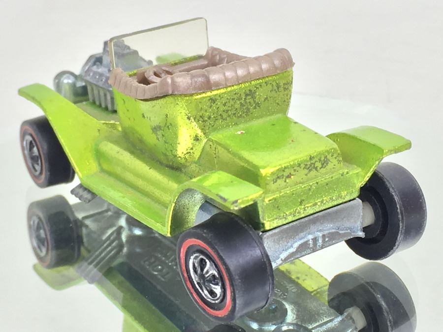 HOT WHEELS Redline 'Hot Heap' Green Vintage 1968 Mattel USA [Photo 8]