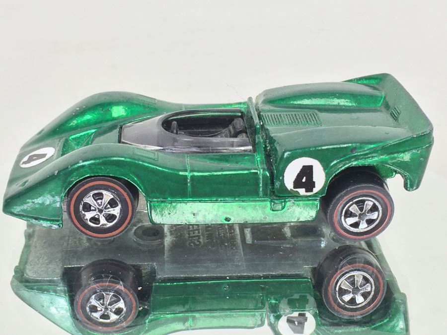 HOT WHEELS Redline 'McLaren M6A' Green Vintage 1968 Mattel USA [Photo 6]