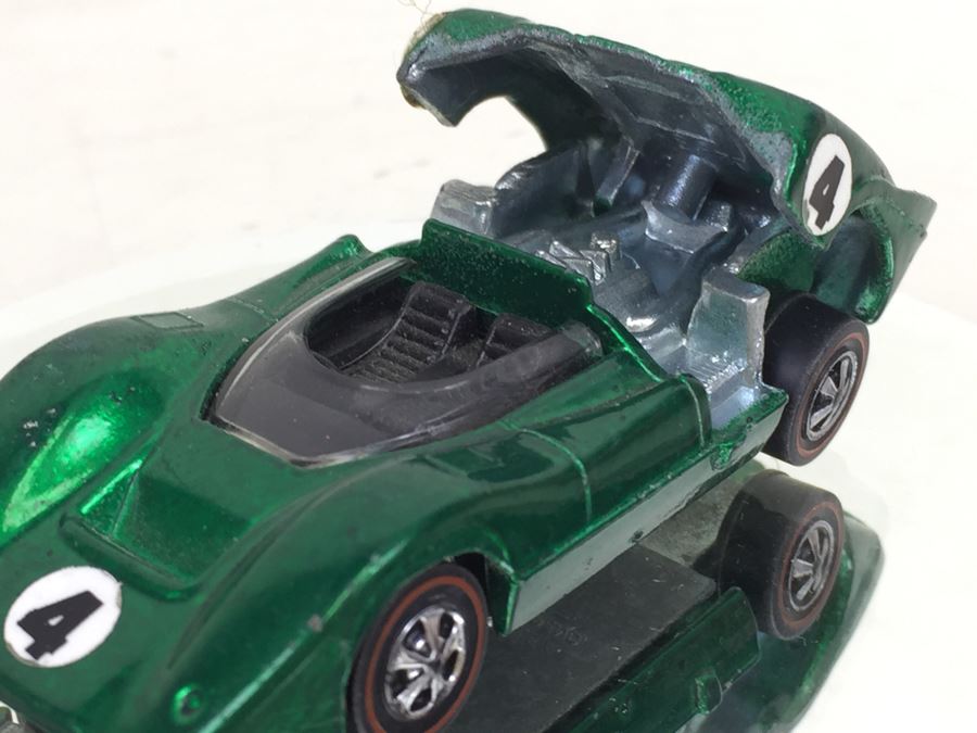 HOT WHEELS Redline 'McLaren M6A' Green Vintage 1968 Mattel USA [Photo 7]