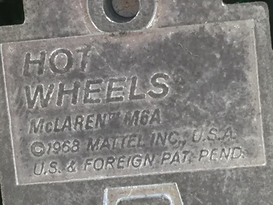 HOT WHEELS Redline 'McLaren M6A' Green Vintage 1968 Mattel USA [Photo 3]
