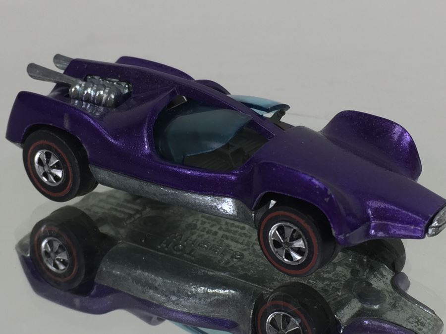 HOT WHEELS Redline 'Mantis' Purple Vintage 1969 Mattel Hong Kong