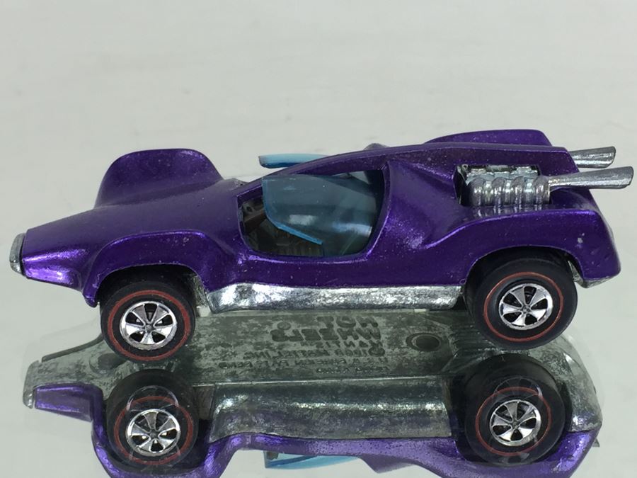 HOT WHEELS Redline 'Mantis' Purple Vintage 1969 Mattel Hong Kong