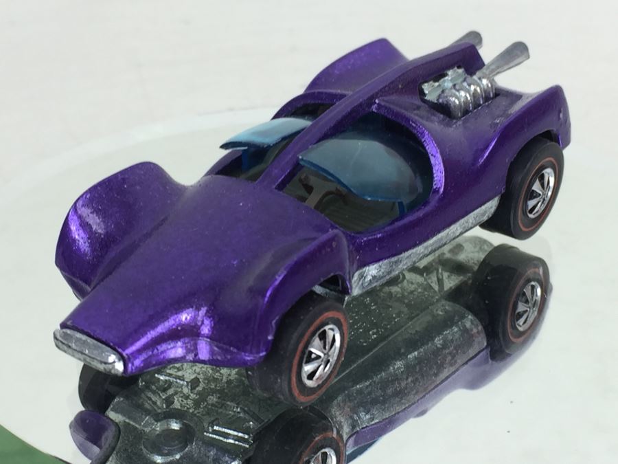 HOT WHEELS Redline 'Mantis' Purple Vintage 1969 Mattel Hong Kong [Photo 6]