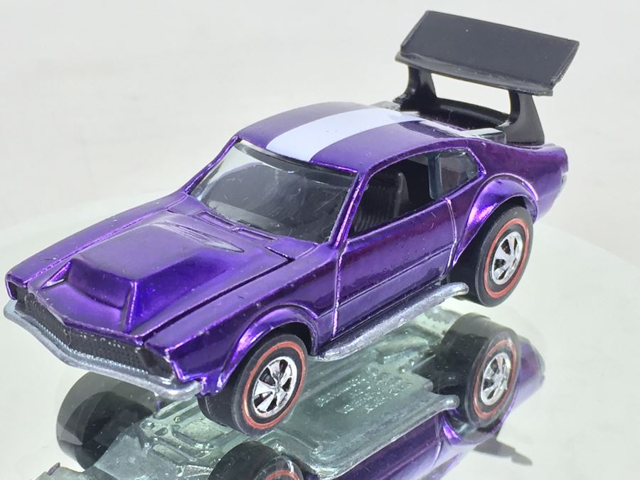 Hot Wheels Redline Mighty Maverick Purple Vintage 1969 Mattel Usa 0918