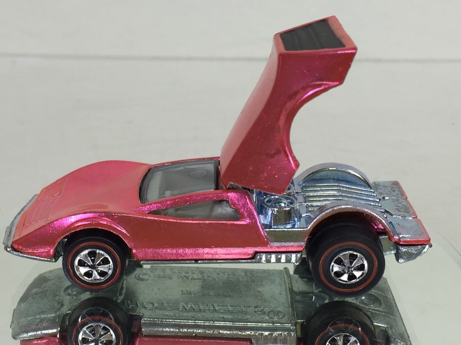 HOT WHEELS Redline 'Tri-Baby' Pink Vintage 1969 Mattel USA [Photo 6]