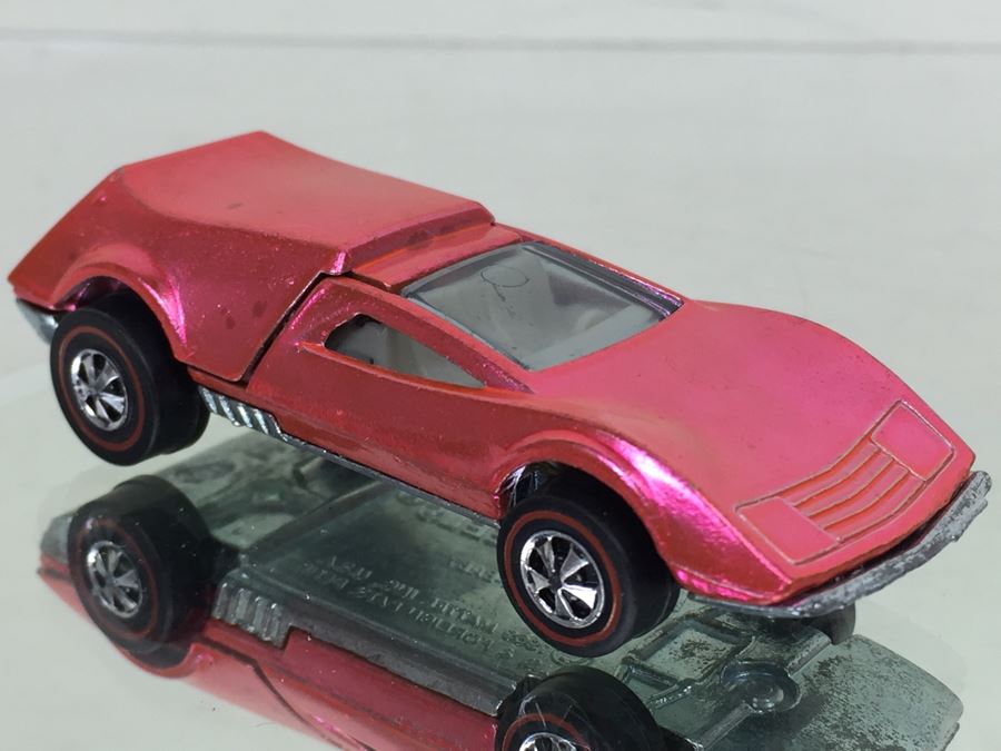 Hot Wheels Redline 'tri-baby' Pink Vintage 1969 Mattel Usa