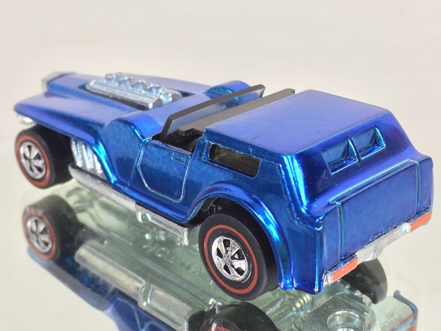 HOT WHEELS Redline 'The Hood' Blue Vintage 1970 Mattel USA [Photo 9]