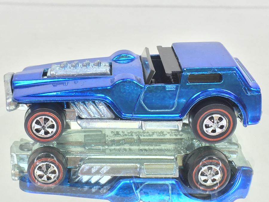 HOT WHEELS Redline 'The Hood' Blue Vintage 1970 Mattel USA [Photo 8]