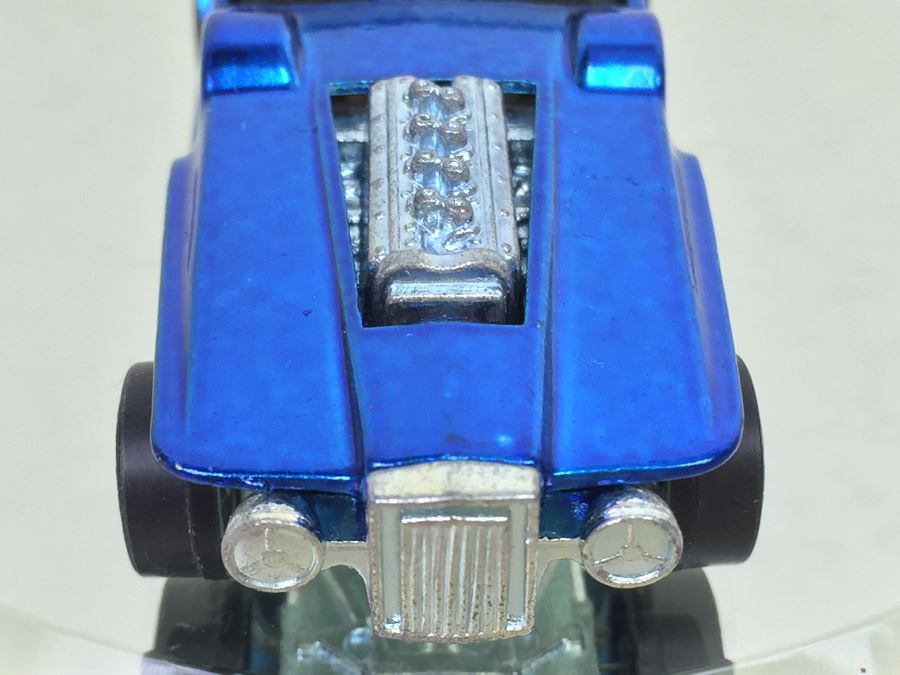HOT WHEELS Redline 'The Hood' Blue Vintage 1970 Mattel USA [Photo 6]