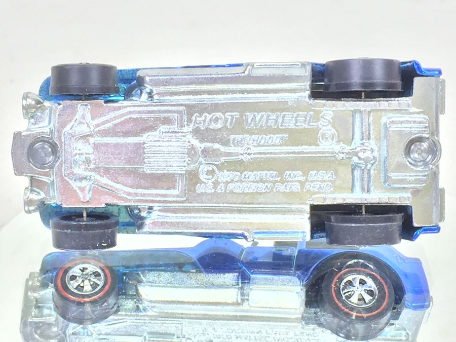 HOT WHEELS Redline 'The Hood' Blue Vintage 1970 Mattel USA [Photo 12]