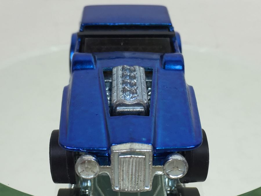 HOT WHEELS Redline 'The Hood' Blue Vintage 1970 Mattel USA [Photo 5]