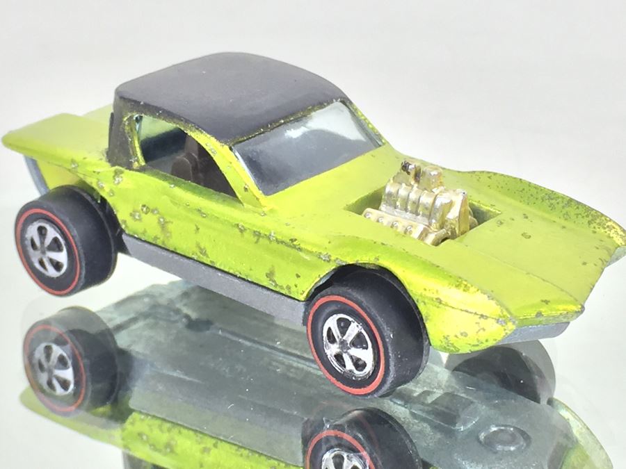 HOT WHEELS Redline 'Python' Green Vintage Mattel USA [Photo 2]