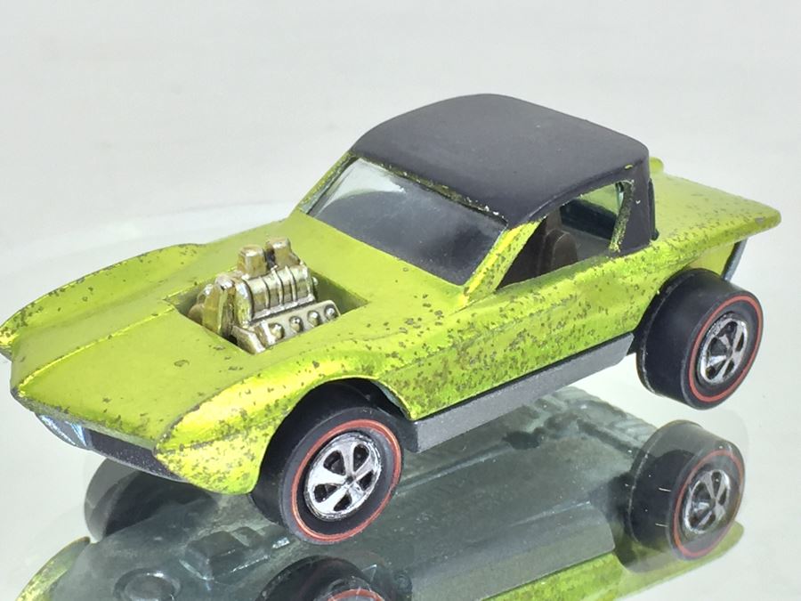 HOT WHEELS Redline 'Python' Green Vintage Mattel USA [Photo 5]