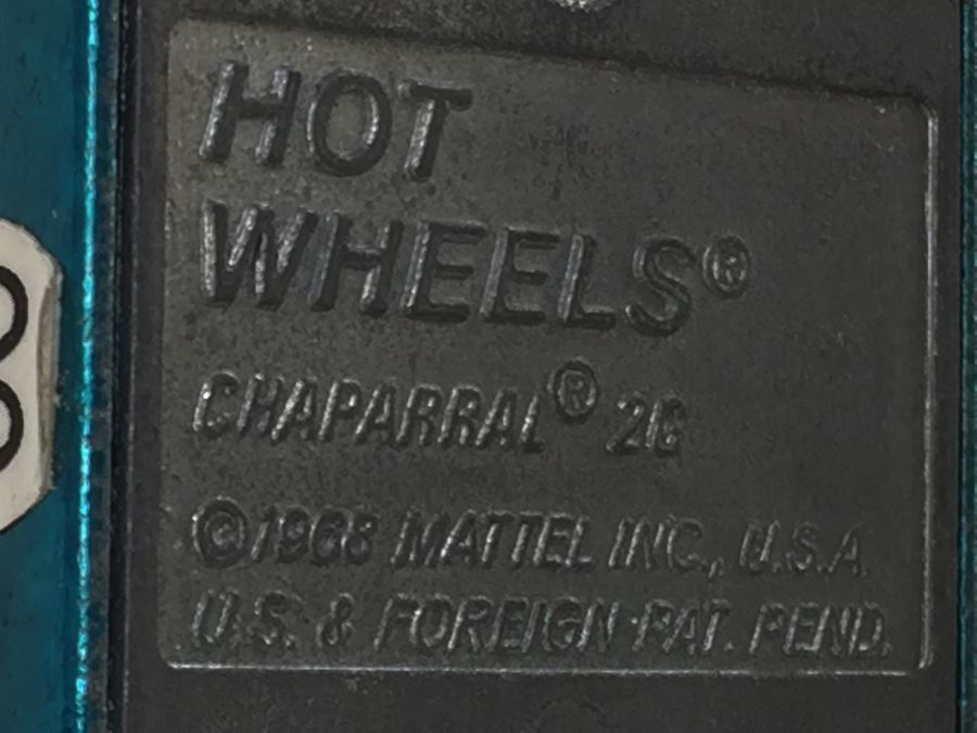 HOT WHEELS Redline 'Chaparral 2G' Blue Vintage 1968 Mattel USA [Photo 3]