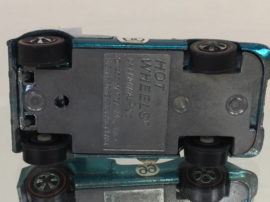 HOT WHEELS Redline 'Chaparral 2G' Blue Vintage 1968 Mattel USA [Photo 11]