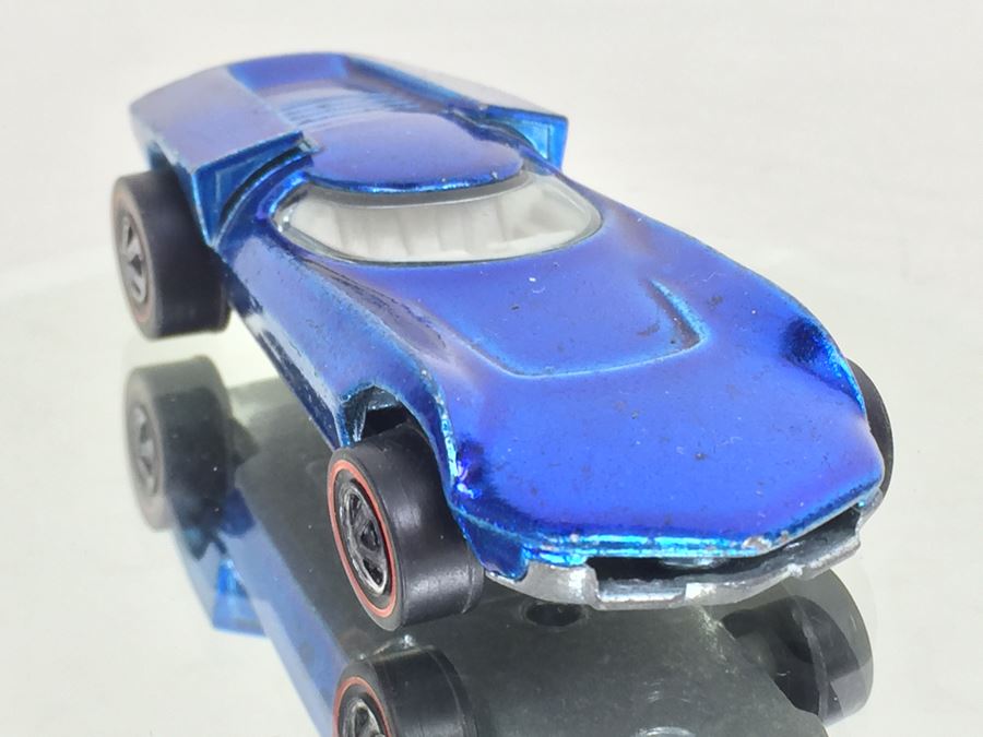 HOT WHEELS Redline 'TurboFire' blue Vintage 1968 Mattel USA