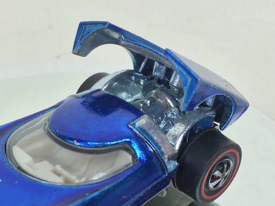 HOT WHEELS Redline 'TurboFire' blue Vintage 1968 Mattel USA [Photo 9]