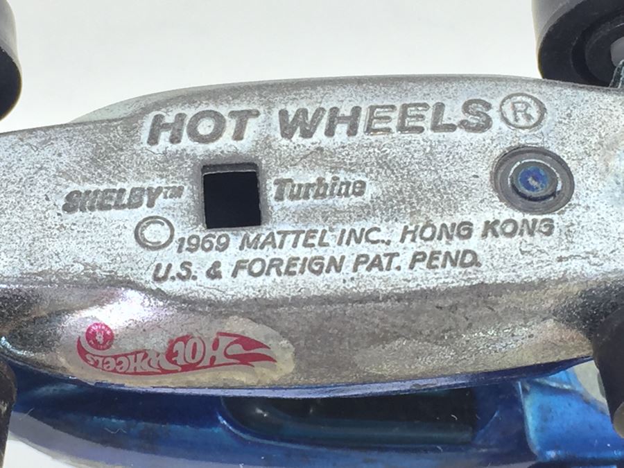 HOT WHEELS Redline 'Shelby Turbine' Blue Vintage 1969 Mattel Hong Kong [Photo 3]