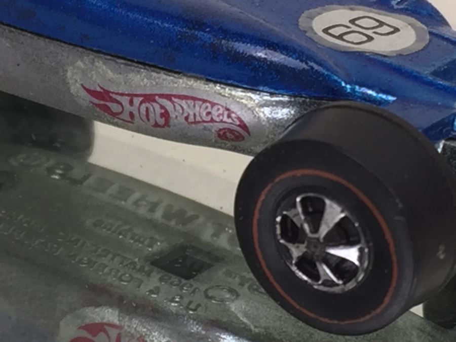 HOT WHEELS Redline 'Shelby Turbine' Blue Vintage 1969 Mattel Hong Kong [Photo 4]