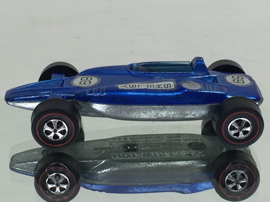 HOT WHEELS Redline 'Shelby Turbine' Blue Vintage 1969 Mattel Hong Kong [Photo 8]