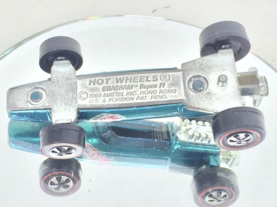 HOT WHEELS Redline 'Brabham Repco FI' Teal Vintage 1969 Mattel Hong Kong [Photo 10]