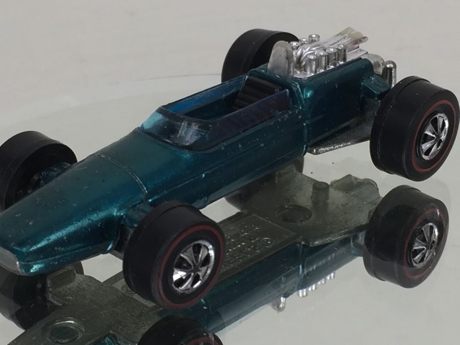 HOT WHEELS Redline 'Brabham Repco FI' Teal Vintage 1969 Mattel Hong Kong [Photo 6]