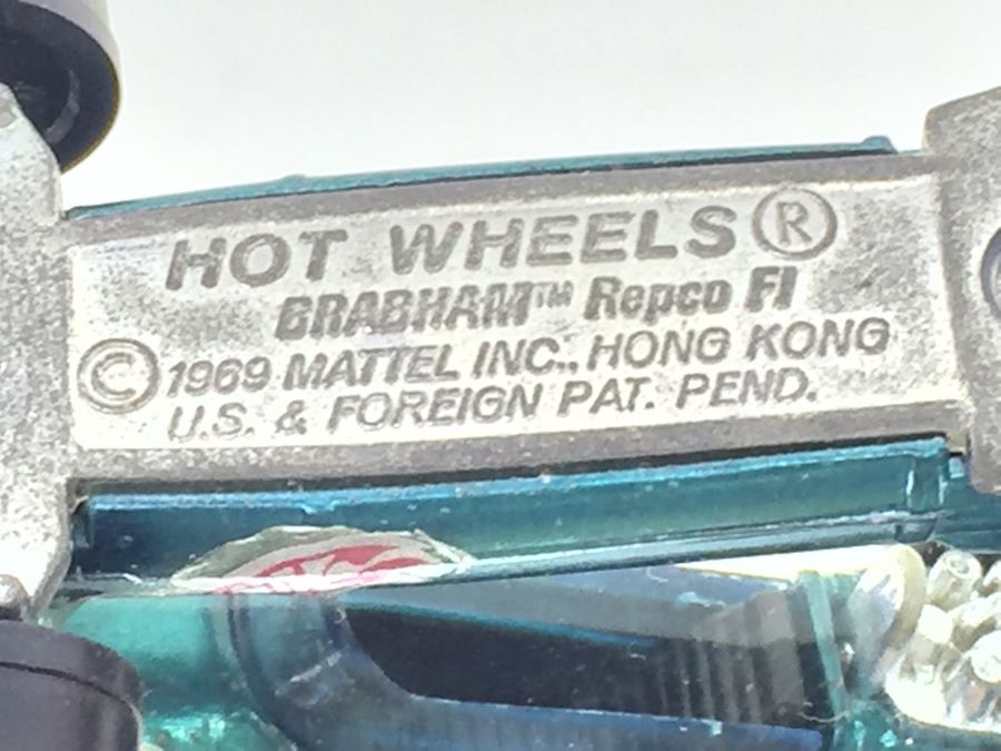 HOT WHEELS Redline 'Brabham Repco FI' Teal Vintage 1969 Mattel Hong Kong [Photo 3]