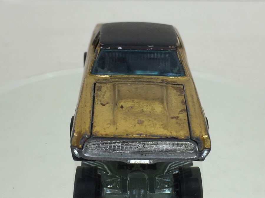 HOT WHEELS Redline 'Custom T Bird' Yellow Vintage 1967 Mattel USA [Photo 4]