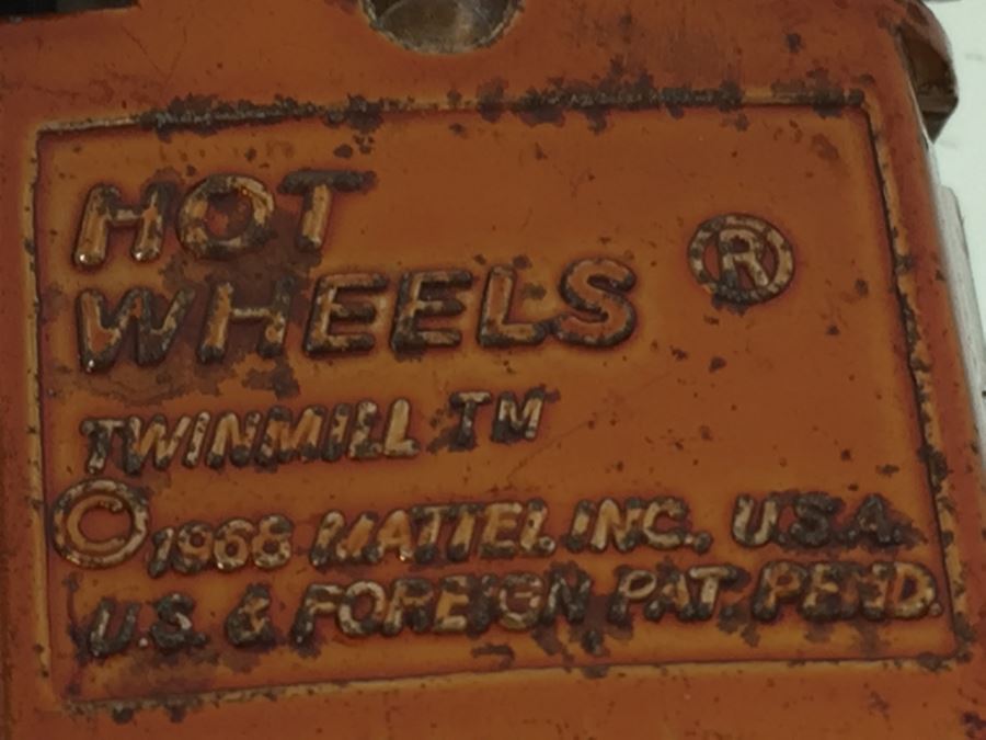 HOT WHEELS Redline 'TwinMil' Orange Vintage 1968 Mattel USA [Photo 3]