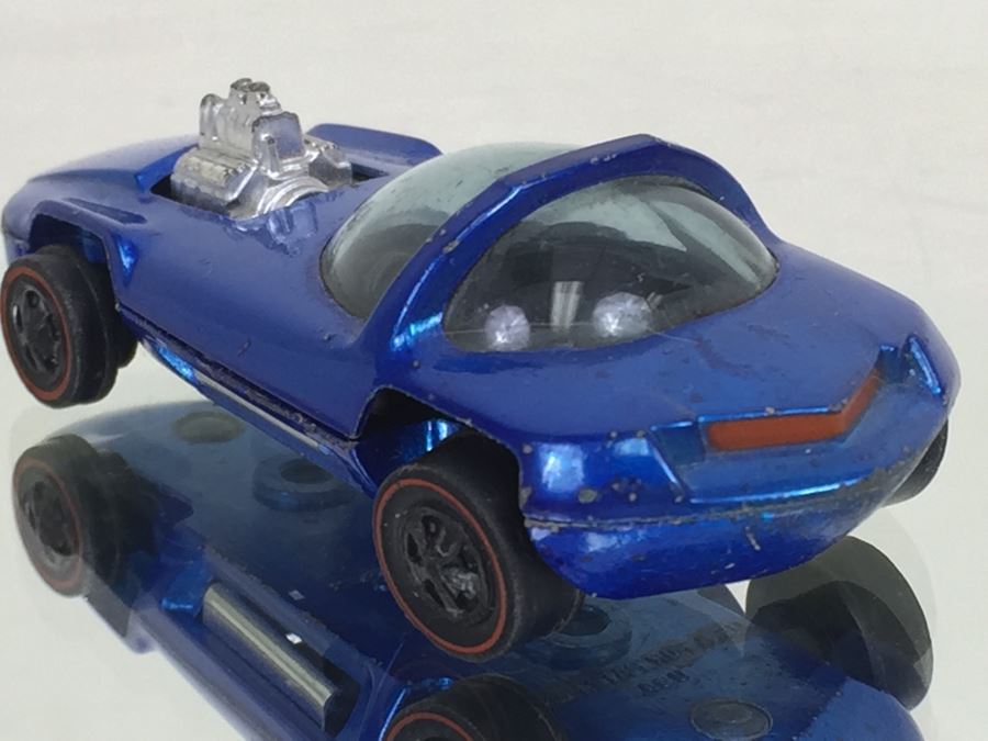 HOT WHEELS Redline 'Silhouette' Blue Vintage 1967 Mattel USA [Photo 7]