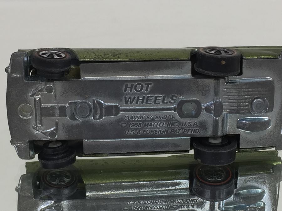 HOT WHEELS Redline 'Classic 67 Bird' Green Vintage 1968 Mattel USA [Photo 13]