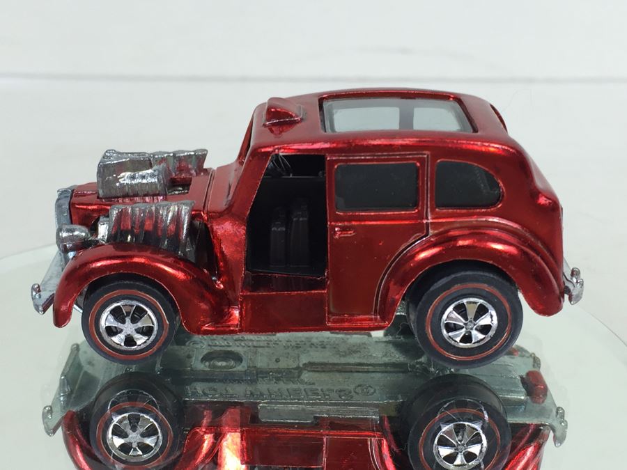 HOT WHEELS Redline 'CockneyCab' Red Vintage 1970 Mattel USA [Photo 5]