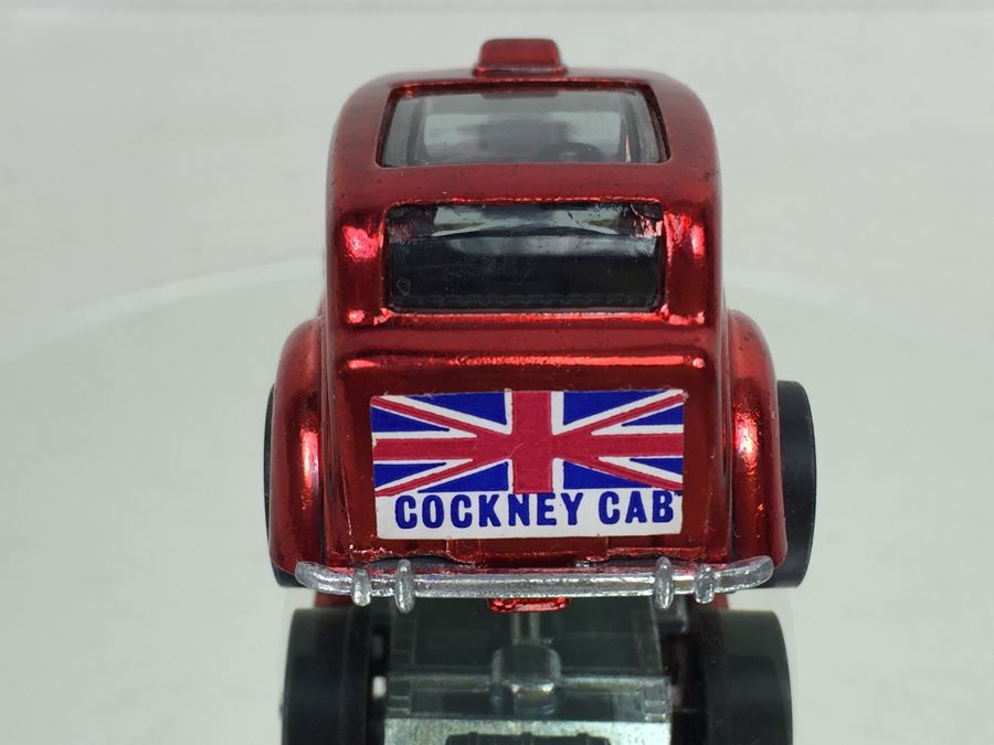 HOT WHEELS Redline 'CockneyCab' Red Vintage 1970 Mattel USA [Photo 7]